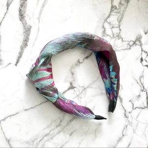 🔴 Bohemian Chiffon tribal feather knot headband